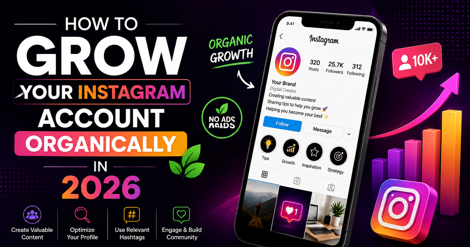 How to Grow Your Instagram Account Organically in 2026